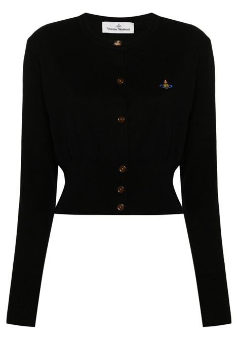 Black Bea cropped cardigan Vivienne Westwood - women VIVIENNE WESTWOOD | Sweaters | 1803002UY001VN401